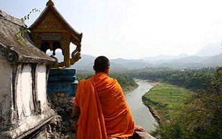 Pogled s hriba nad Luang Prabangom