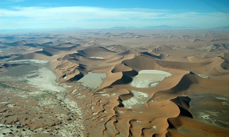 Sipine puščave Namib, iz zraka