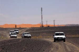 Bližamo se sipinam in puščavi, Merzouga