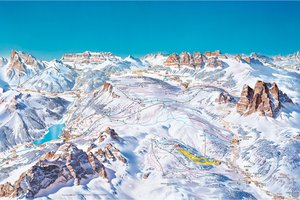 Smučarsko področje Civetta, del Dolomiti ski passa