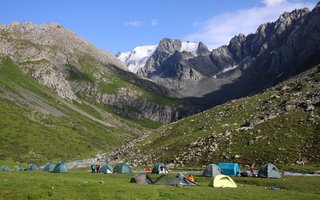Trek okoli Karakola, kemping